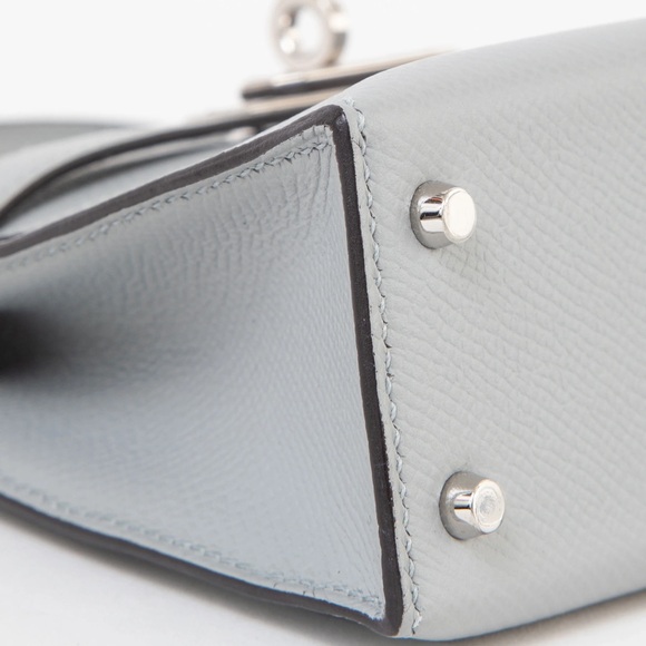 Hermes 2018 Blue Glacier Epsom Leather Mini Kelly - Picture 9 of 13